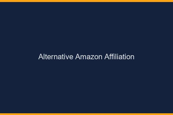 Alternative à l'affiliation Amazon