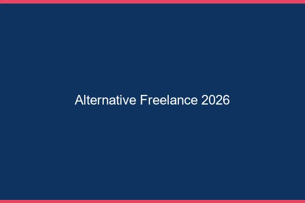 Alternative au freelance en 2026