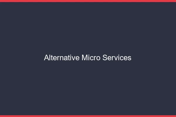 Alternative aux micro-services fiverr