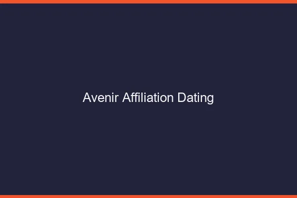 L'avenir de l'affiliation dating
