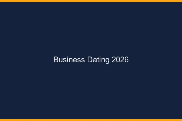 Business dating en 2026