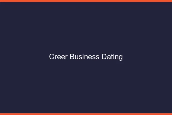 Créer un business dating
