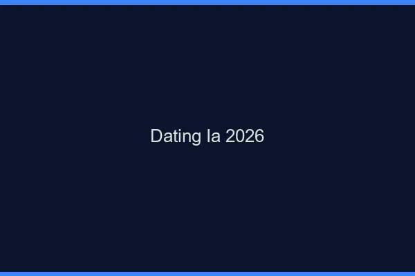 Dating et ia en 2026