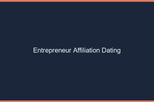 Devenir entrepreneur affiliation dating