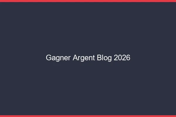 Gagner de l'argent avec un blog en 2026