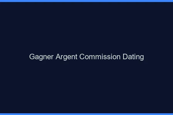 Gagner de l'argent par commission dating