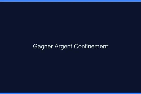 Gagner de l'argent depuis chez soi