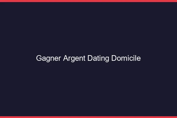 Gagner de l'argent dating à domicile