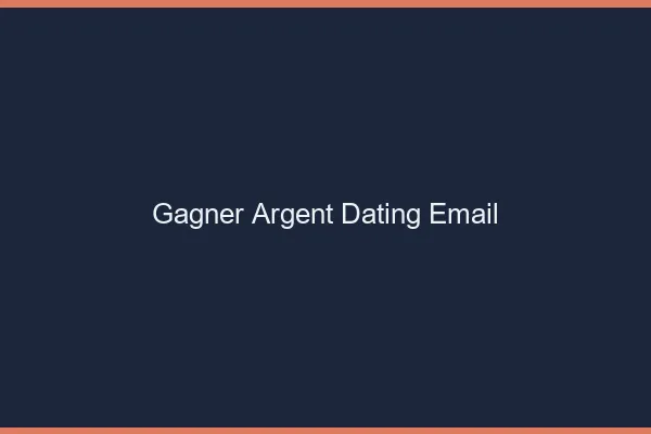 Gagner de l'argent dating par email