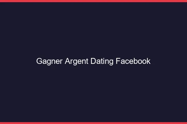 Gagner de l'argent dating via Facebook