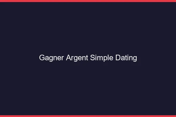 Gagner de l'argent simplement avec le dating