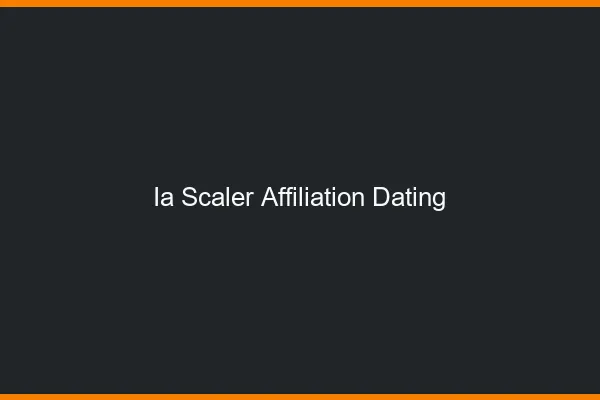 Scaler son affiliation dating avec l'ia