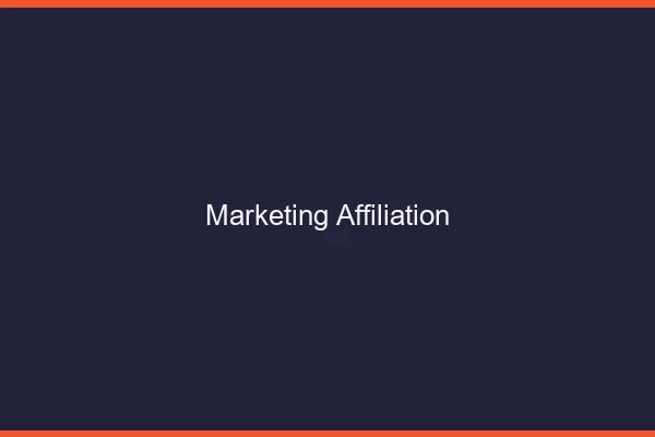 Marketing d'affiliation : niche dating