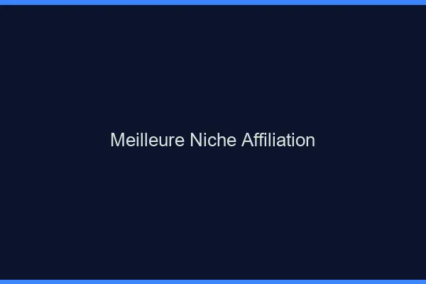 La meilleure niche en affiliation : le dating