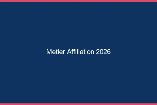Le métier d'affilié en 2026