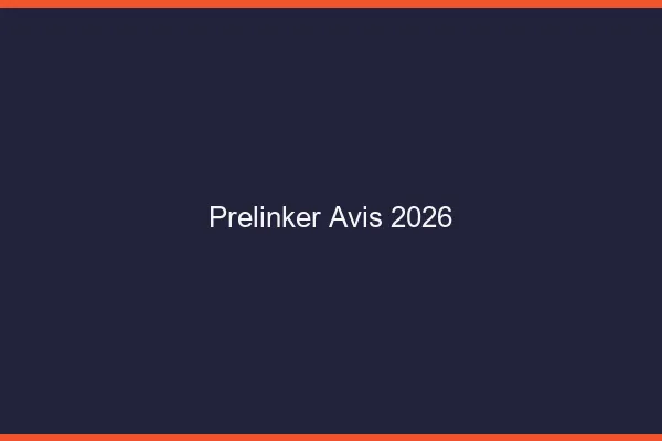 Prelinker avis 2026