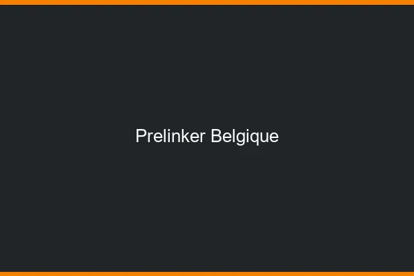 Prelinker belgique