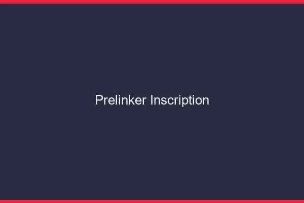Prelinker : inscription gratuite