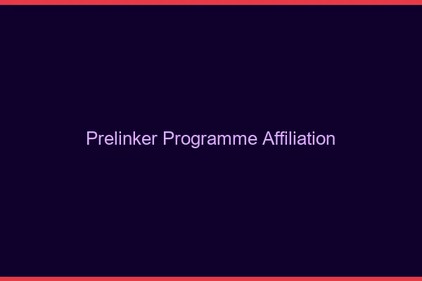 Prelinker : programme d'affiliation
