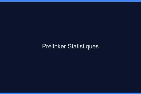 Prelinker : statistiques en temps réel