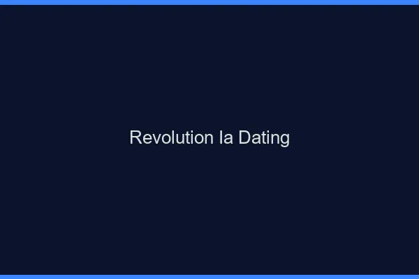 La révolution ia dans le dating